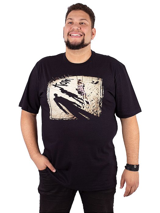 Camiseta Plus Size Korn Self Titled Preta - Oficial
