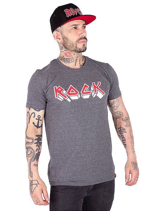 Camiseta Rock Iron - Grafite.