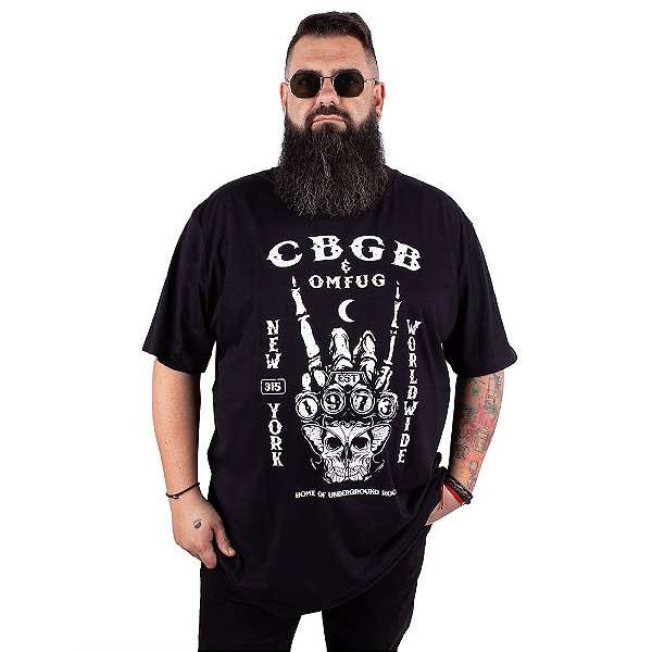 Camiseta Plus Size CBGB Deadfly Preta Oficial