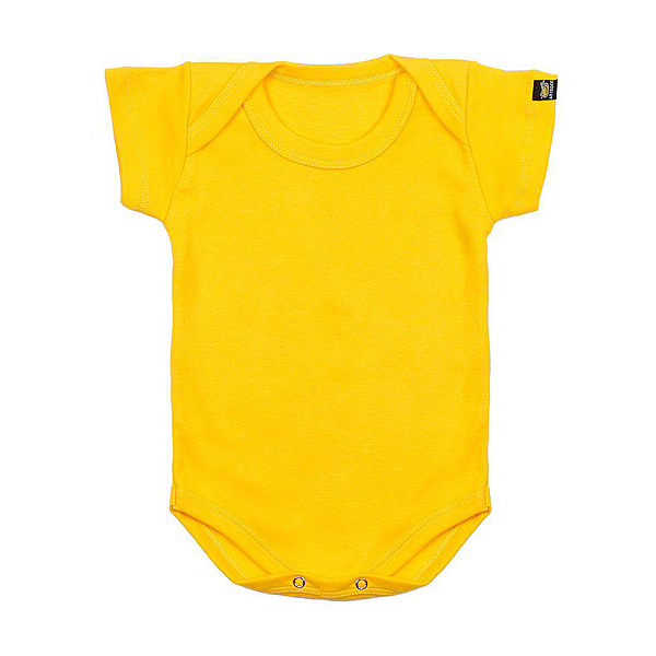 Body Bebê Básico Amarelo
