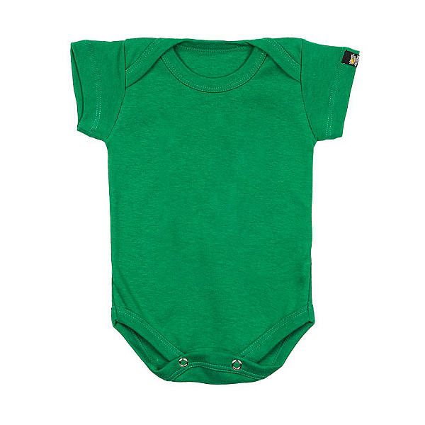 Body Bebê Básico Verde Bandeira