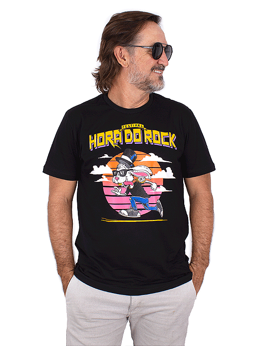 Camiseta Festival Hora Do Rock 4° Edição Preta Oficial.