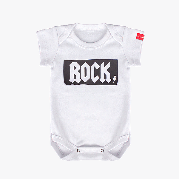 Body Bebê Rock Branco