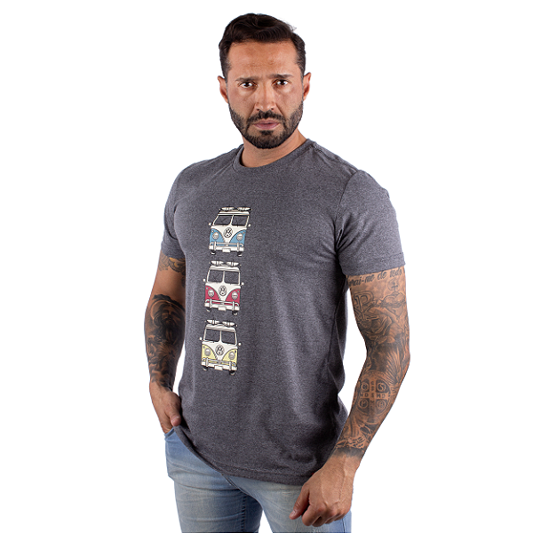 Camiseta Kombi Trip Grafite.