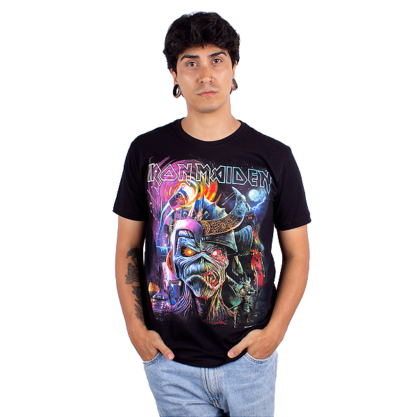 Camiseta Iron Maiden Future Past Tour Preta Oficial