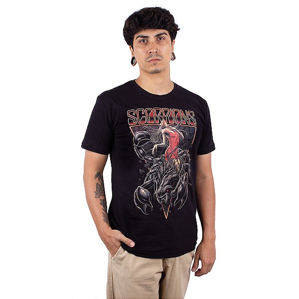 Camiseta Scorpions Rock You Like A Hurricane Preta - Oficial