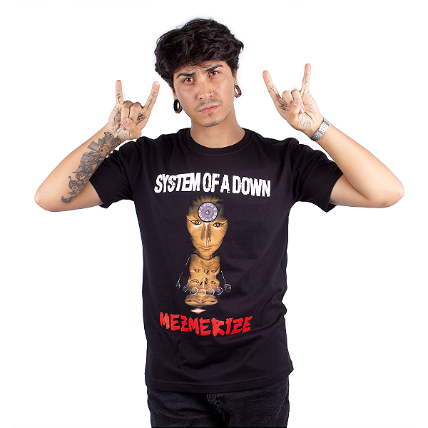Camiseta System of a Down Mezmerize Preta - Oficial