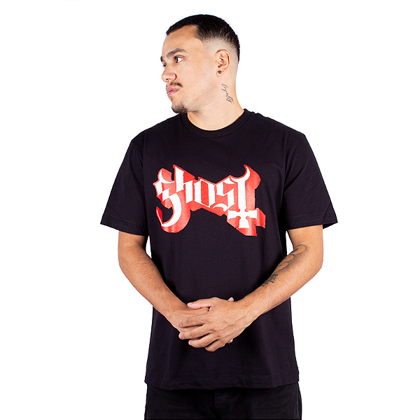 Camiseta Ghost Pope Chalice Preta - Oficial