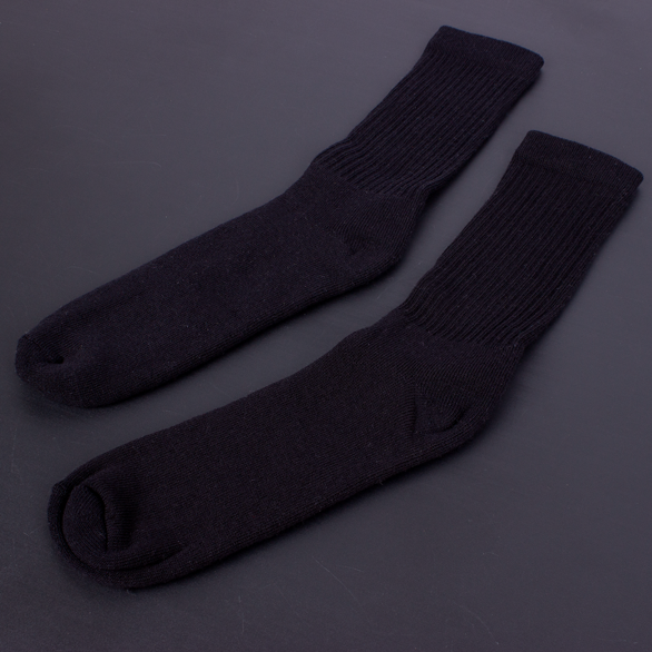 Meia Cano Longo Lisa - Preta