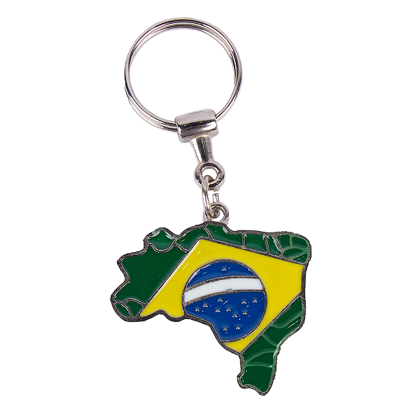 Chaveiro Metal Mapa do Brasil