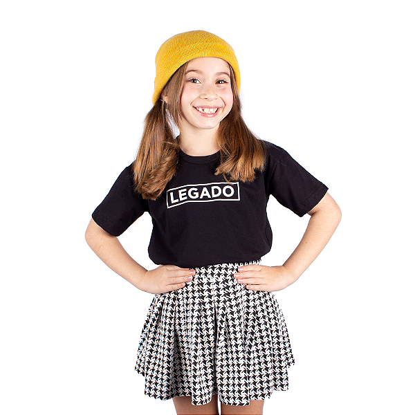 Camiseta Infantil Eu Sou o Legado Preta