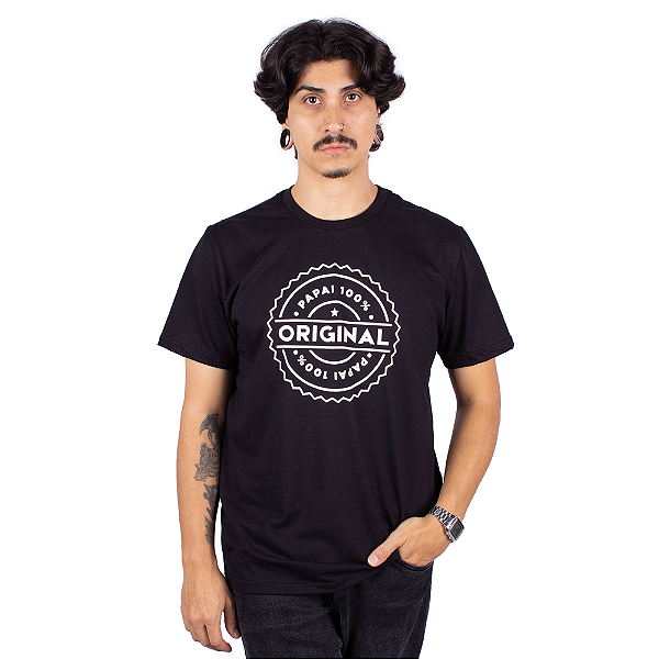 Camiseta 100% Original Preta.