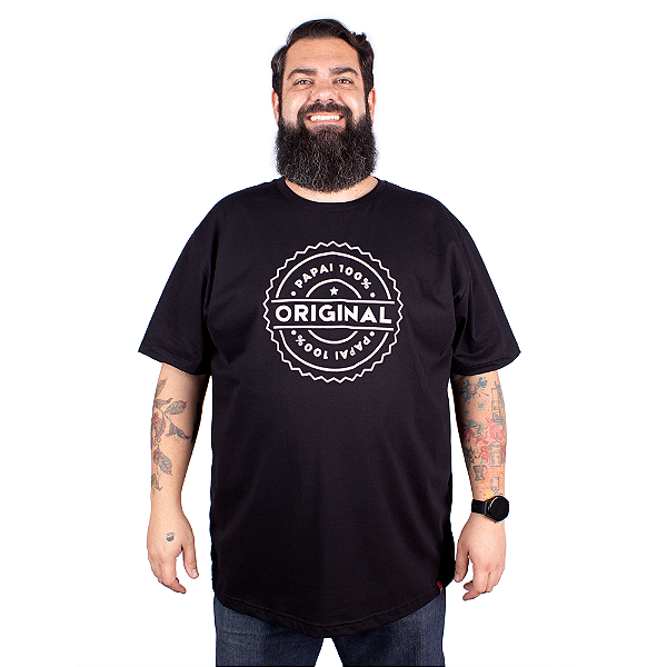 Camiseta Plus Size 100% Original Preta.