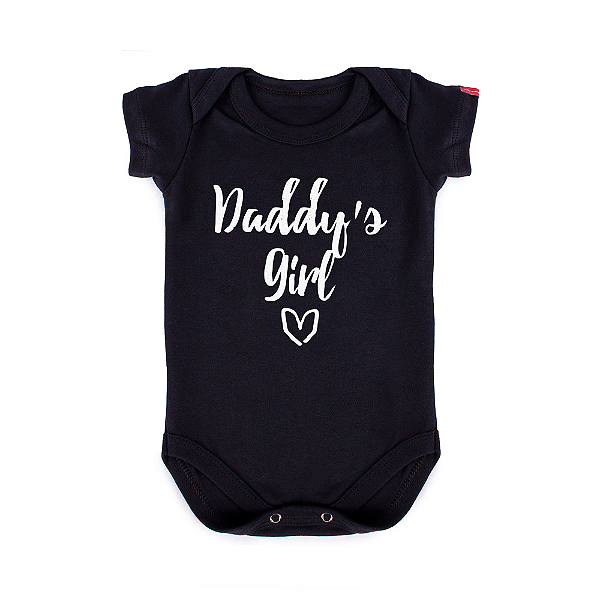 Body Bebê Filhinha do Papai Preto