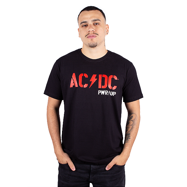 Camiseta ACDC Power Up Preta - Oficial