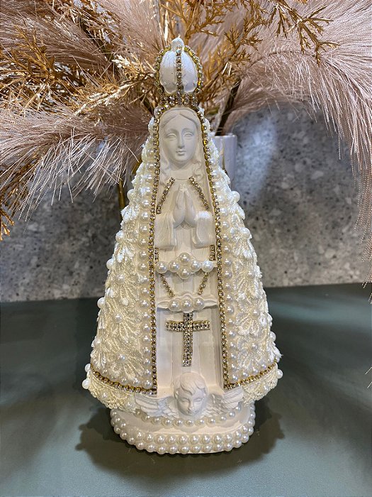 Nossa Senhora Aparecida Renda com Perola 20,5cm