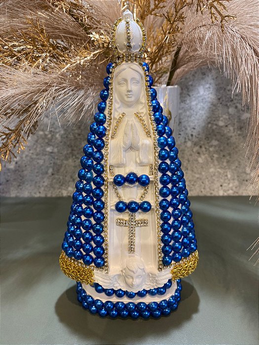 Nossa Senhora Aparecida Perola Azul 20,5cm