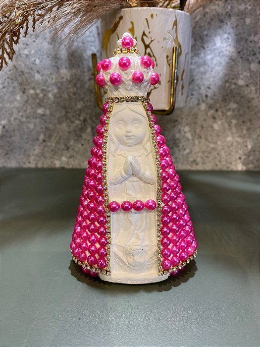 Nossa Senhora Aparecida Baby Perola Pink 15cm