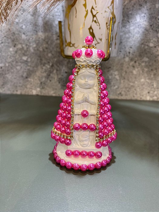 Nossa Senhora Aparecida Baby Rosa 10cm