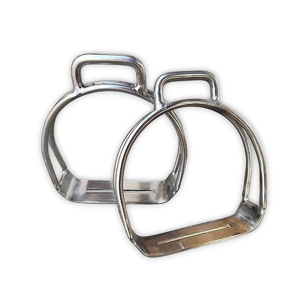 Par de Estribo Inox Duplo
