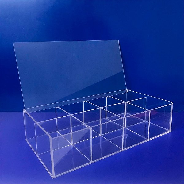 Caixa Organizadora Multiuso Gin Box com 8 compartimentos