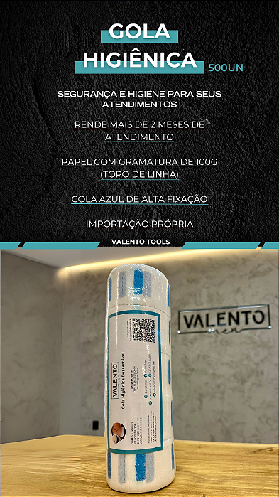 Gola Higiênica Valento 500UN