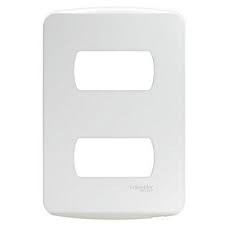 Placa com bastidor 4x2 Para 2 Modulos Miluz Branco Schneider Eletric