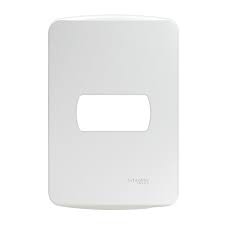 Placa com bastidor 4x2 Para 1 Modulos Miluz Branco Schneider Eletric