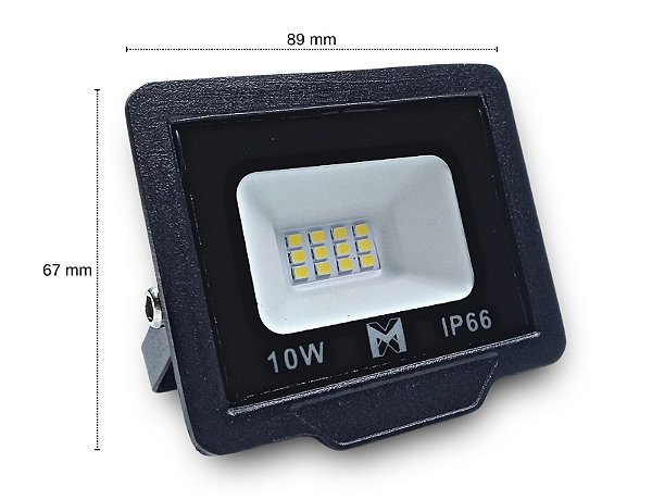 Refletor LED Slim 10W 6500K IP65 MX-LED