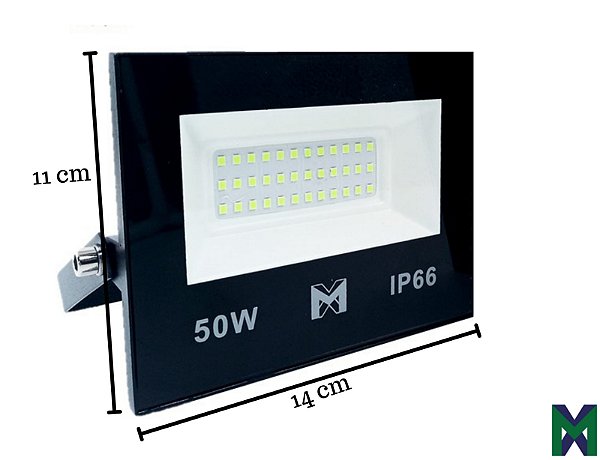 Refletor LED Slim 50W 6500K IP65 MX-LED