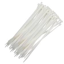 Abraçadeira de Nylon Branca 2,5x100mm 6.6 - Serrana