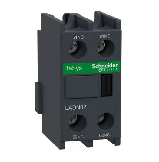 Bloco De Contato Auxiliar Frontal LADN02 2NF Schneider Eletric