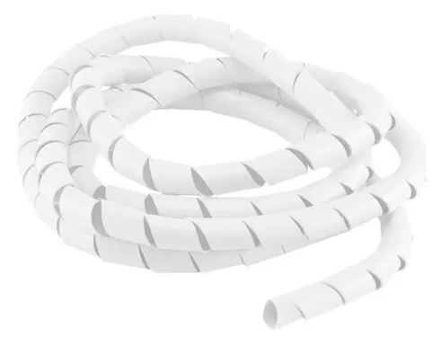 Organizador de Fios Espiral Branco 1/2 2 Metros Frontec