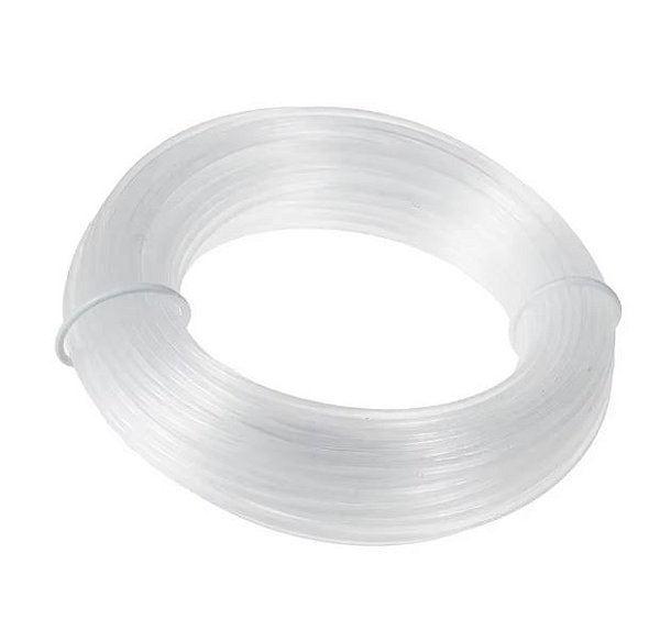 Fio de Nylon Para Aparador de Grama 1,4mm 15m Branco Mister
