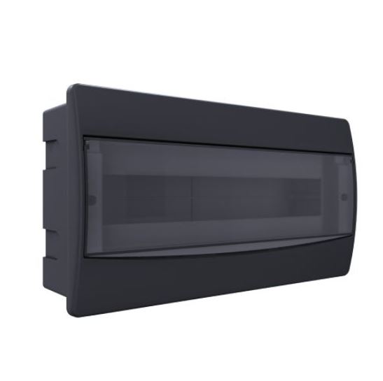 CD Embutir PVC 18 Disjuntores Preto