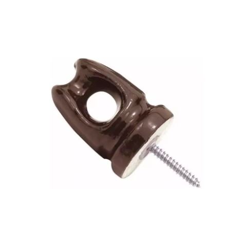 Isolador Olhal 70x50 Rosca Soberba 5/16" Em Porcelana Germer