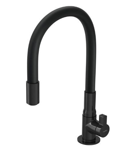 Torneira Flexível De Bancada Para Cozinha HydraMotion Preta