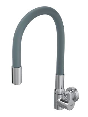 Torneira Flexível De Parede Para Cozinha HydraMotion Cinza