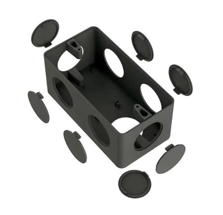 Caixa Condulete PVC 1” Para 7 Entradas Preto Inpol