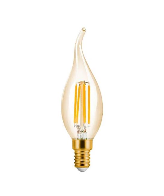 Lâmpada Led Filamento Vela Chama Vintage 4W 2200K Save Energy