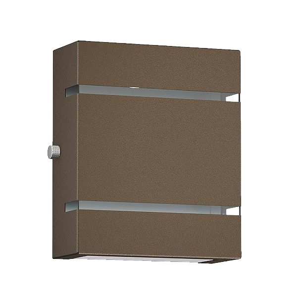 Arandela Slim 2 Frisos Sem Lâmpada Com Soquete G9 Marrom Cristallux