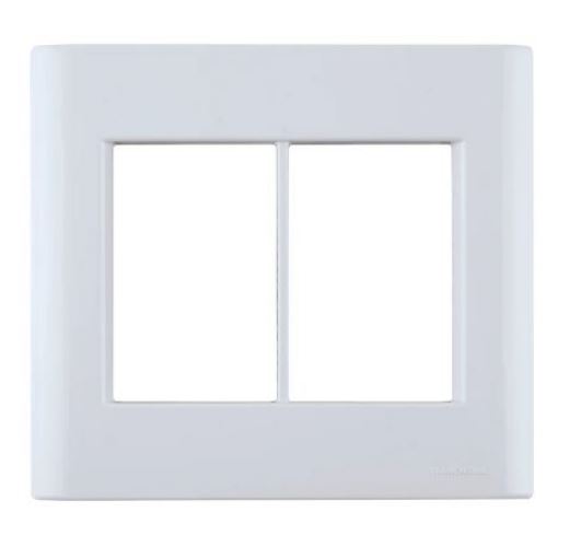 Placa 4x4 Para 6 Módulos Branco Tramontina Giz