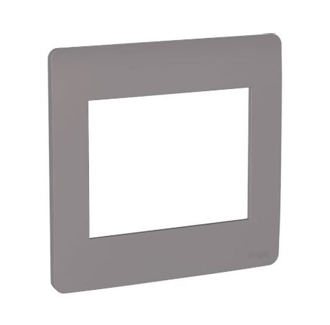 Placa 4x4 Para 6 Módulos Axis Grey Schneider Eletric