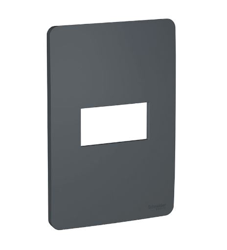 Placa 4X2 Para 1 Módulos Stellar Black Orion Schneider Eletric