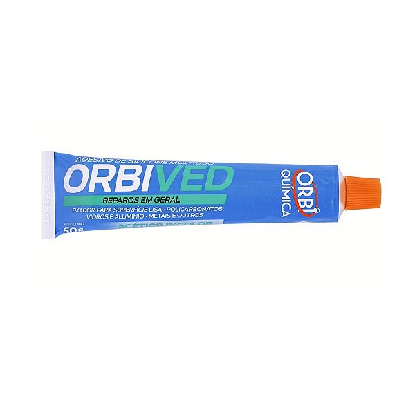 Adesivo De Silicone Acético Incolor Para Uso Geral 50G Orbived