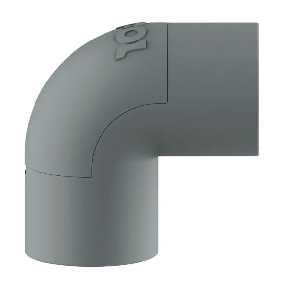 Joelho para Eletroduto PVC 1/2 Polegada Rígido Cinza