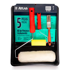 Kit Pintura e Acabamento com 5 peças Atlas