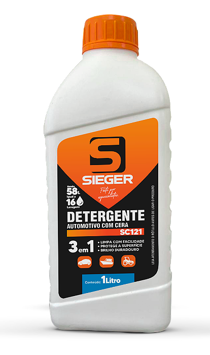Detergente Automotivo Com Cera 1L SC121 Sieger