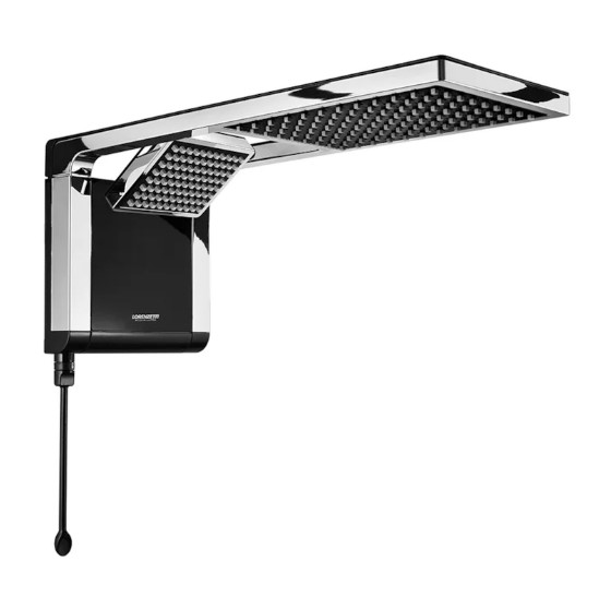 Ducha Eletrônica Acqua Duo Preta e Cromada 7800W 220V