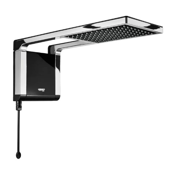 Ducha Eletrônica Acqua Storm Ultra Preta e Cromada 7800W 220V